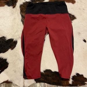 Lululemon crops with 18 1/2 inch inseam